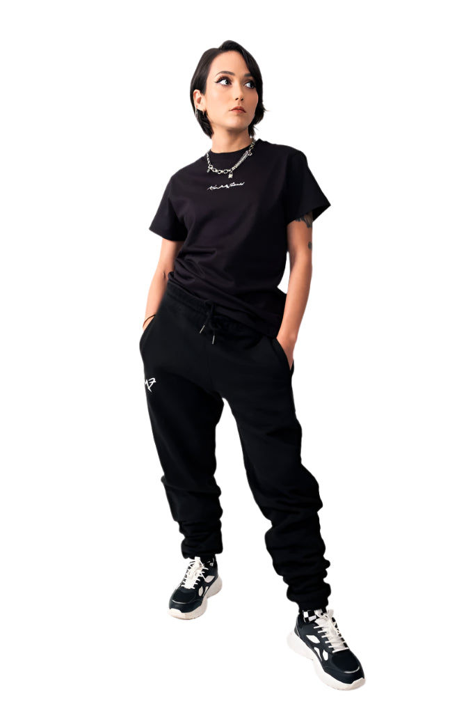 Black T-Shirt and Sweatpants Bundle