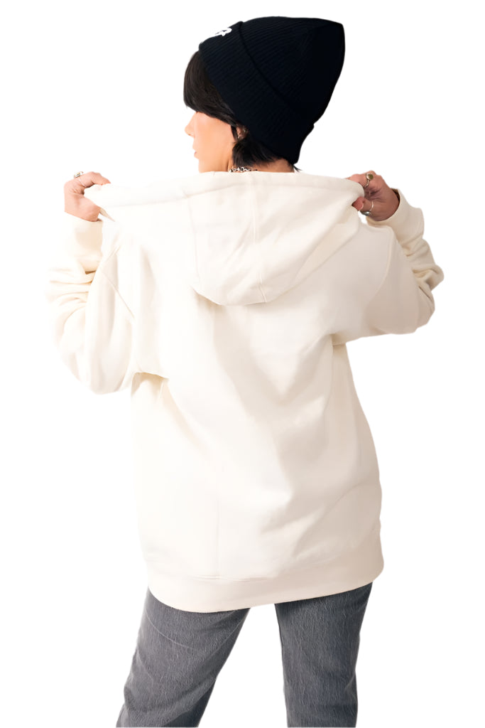 Ash Heather Zip-Up Hoodie